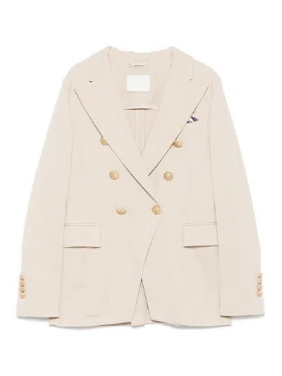 CIRCOLO 1901 COTTON DOUBLE-BREASTED JACKET