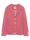 Circolo 1901 Pink Cotton Single-breasted Blazer