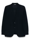Circolo 1901 Cotton Single-breasted Jacket With Buttoned Cuffs In Black