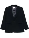 Circolo 1901 Cotton Single-breasted Jacket In Black