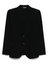 Circolo 1901 Cotton Single Breasted Jacket In Black