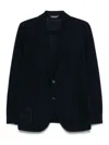 Circolo 1901 Cotton Single-breasted Jacket With Buttoned Cuffs In Black