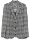 Circolo 1901 Check Patter Buttoned Blazer In Blue