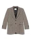 Circolo 1901 Cotton Single-breasted Jacket In Brown