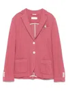 Circolo 1901 Pink Cotton Single-breasted Blazer In Red