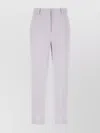 Circolo 1901 Cotton Stretch Pants Ironed Pleats In Purple