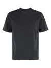 Circolo 1901 Short-sleeve Cotton Jersey T-shirt With Round Neckline In Black