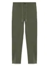 Circolo 1901 Straight Leg Cotton Trousers With Pockets In Green
