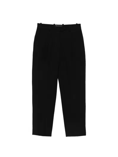 Circolo 1901 Cotton Trousers In Black