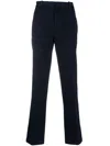 Circolo 1901 Stretch Cotton Mid-rise Trousers With Rear Pockets
