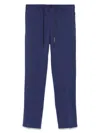 Circolo 1901 Trousers Cotton Elasticated Waistband In Blue