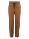 Circolo 1901 Drawstring Casual Pants In Brown