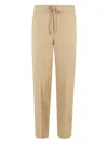 Circolo 1901 Drawstring Casual Pants In Nude