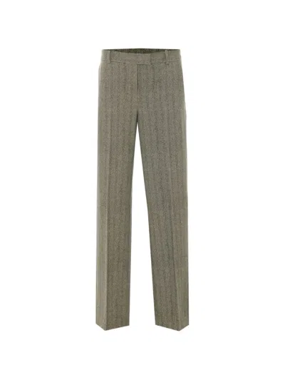 Circolo 1901 Cotton Trousers In Green