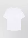 Circolo 1901 Crew Neck Cotton T-shirt With Short Raglan Sleeves In White