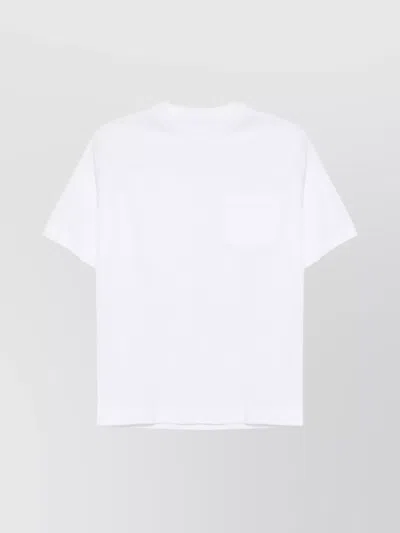 CIRCOLO 1901 CREW NECK COTTON T-SHIRT WITH CHEST POCKET
