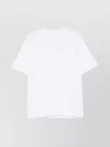 Circolo 1901 Crew Neck Cotton T-shirt With Short Raglan Sleeves In White