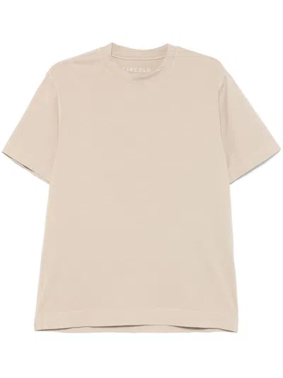 Circolo 1901 Crew-neck T-shirt In Neutrals