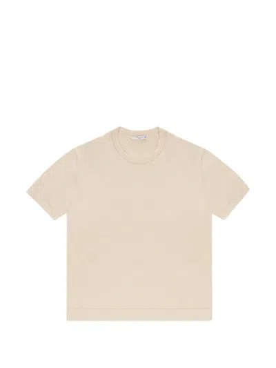 Circolo 1901 Crew-neck Knitted T-shirt In Brown