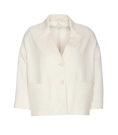 Circolo 1901 Cropped Caban Jacket In Panna