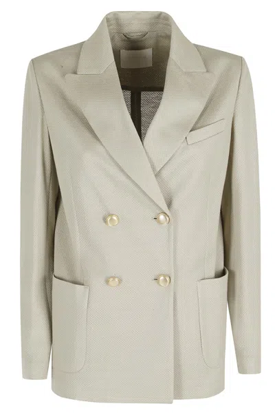 Circolo 1901 Double-breasted Jacket In Gray