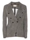 Circolo 1901 Double Breasted Buttons Closure Jacket In 灰色