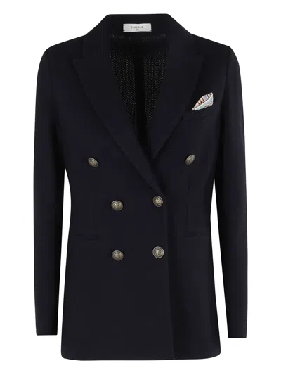 Circolo 1901 Double-breasted Blazer In Black