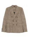 Circolo 1901 Double-breasted Blazer In Brown