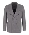 Circolo 1901 Prince Of Wales Check Blazer In Gray