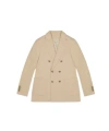 Circolo 1901 Corduroy Double-breasted Jacket In Nude