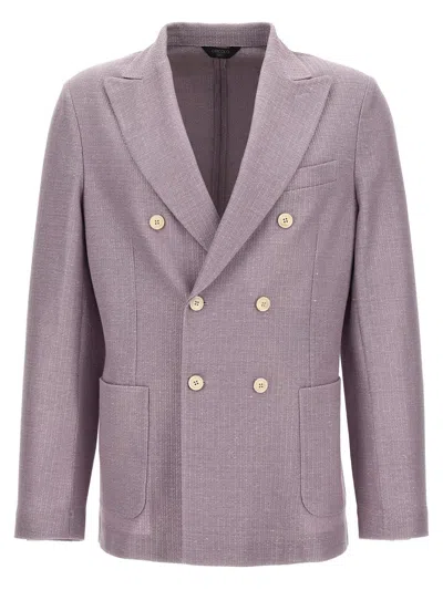 Circolo 1901 Double-breasted Blazer In Purple