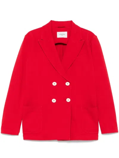 Circolo 1901 Double-breasted Blazer In Red