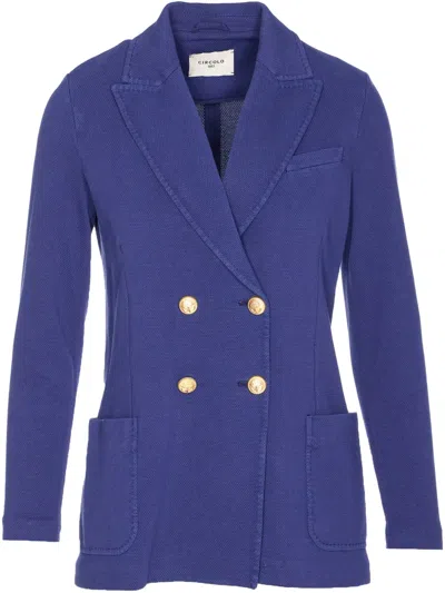 Circolo 1901 Double-breasted Blazer In Violett