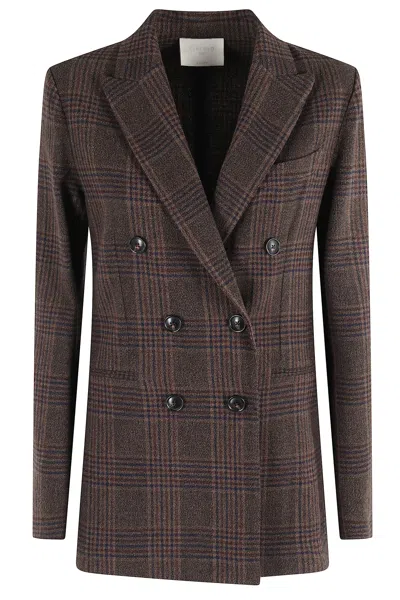 Circolo 1901 Double Breasted In Brown