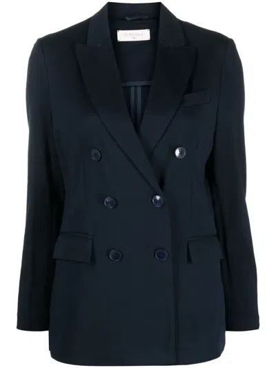 Circolo 1901 Double-breasted Button Blazer In Blau