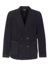 Circolo 1901 Double-breasted Jacket Featuring Pockets In Black
