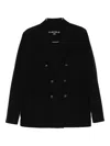 Circolo 1901 Double-breasted Buttoned Jacket In Black