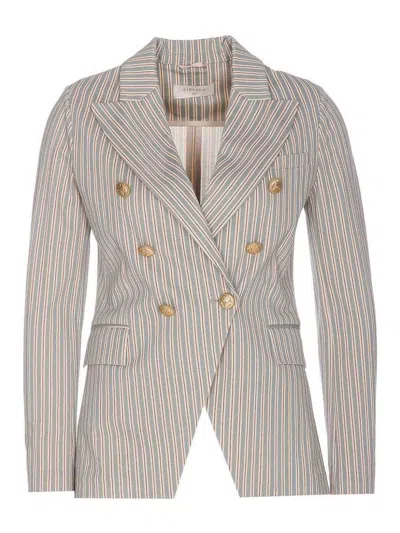 Circolo 1901 Double Breasted Buttons Jacket In Multicolour