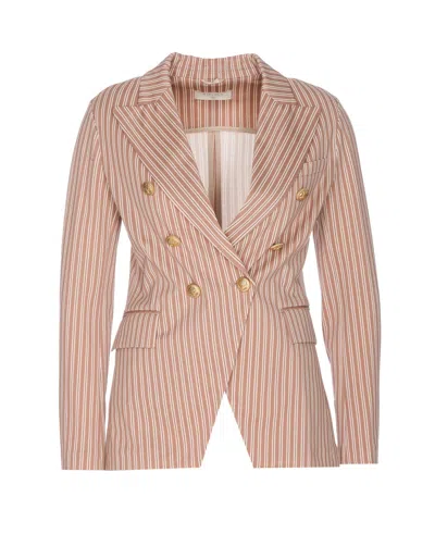 Circolo 1901 Double Breasted Buttons Jacket In Pink