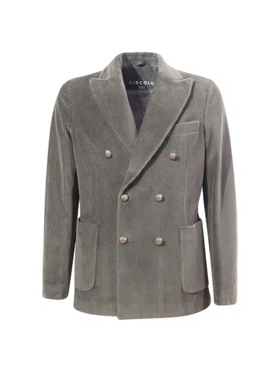 Circolo 1901 Double-breasted Circolo Jacket  In Green