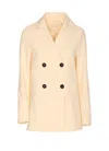 Circolo 1901 Double Breasted Jacket In Neutral