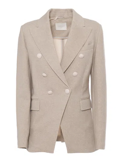 Circolo 1901 Double Breasted Jacket In Beige