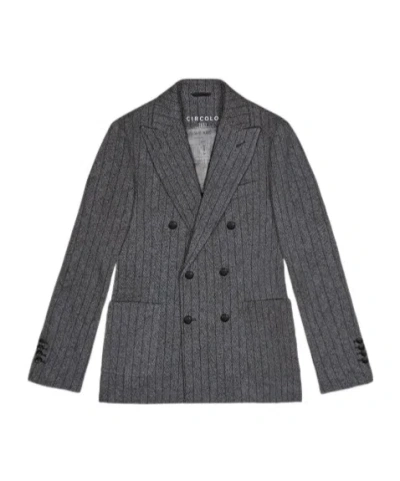 Circolo 1901 Double-breasted Jacket In Black