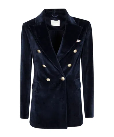 Circolo 1901 Double-breasted Jacket In Blue