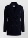 Circolo 1901 Double-breasted Jacket Featuring Chest Pocket In Black