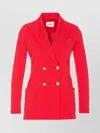 Circolo 1901 Double-breasted Jacket Gold Buttons In Red