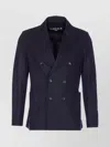 Circolo 1901 Double Breasted Jacket Structured Shoulders In Blue