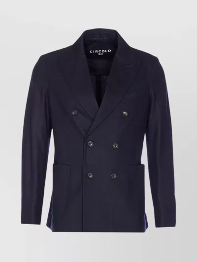 CIRCOLO 1901 DOUBLE BREASTED JACKET STRUCTURED SHOULDERS