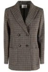 Circolo 1901 Checked Double-breasted Blazer In Multi