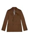 Circolo 1901 Double-breasted Patch-pockets Blazer In Brown